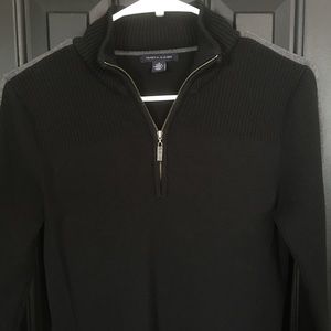 M. Tommy Hilfiger black  sweater w/racing stripe